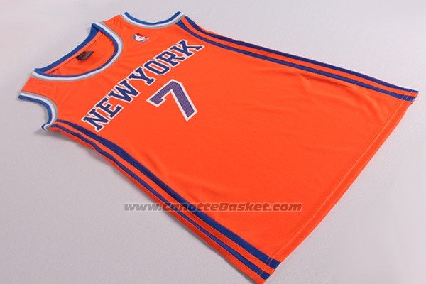 Maglia Donna New York Knicks Carmelo Anthony #7 Arancione